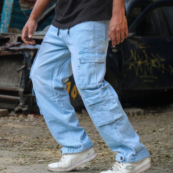Eight Pocket Cargo Semi Baggy (Sky)