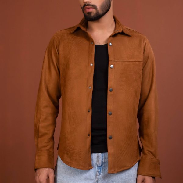 Suede Shacket – Brown
