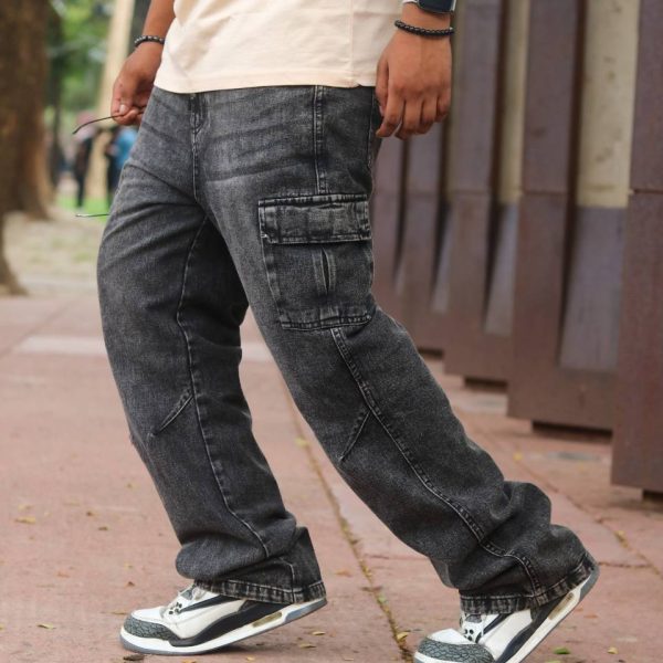 Six Pocket Cargo Baggy (Washed Grey)