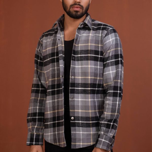 Flannel Shacket – Black