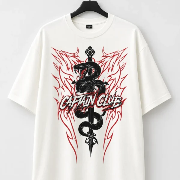 Serpent Wings Tee - White