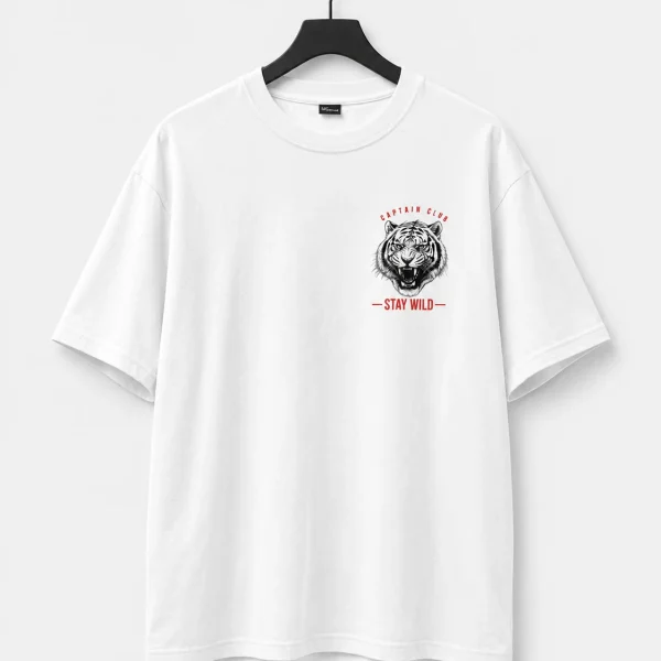 Wild Tiger Tee - White