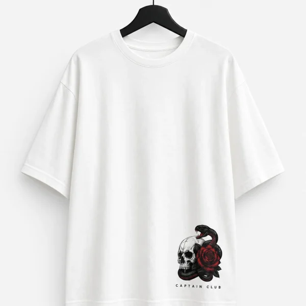 Triple Skull Tee - White