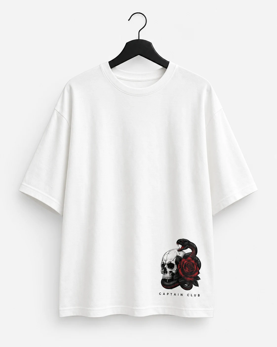 Triple Skull Tee - White