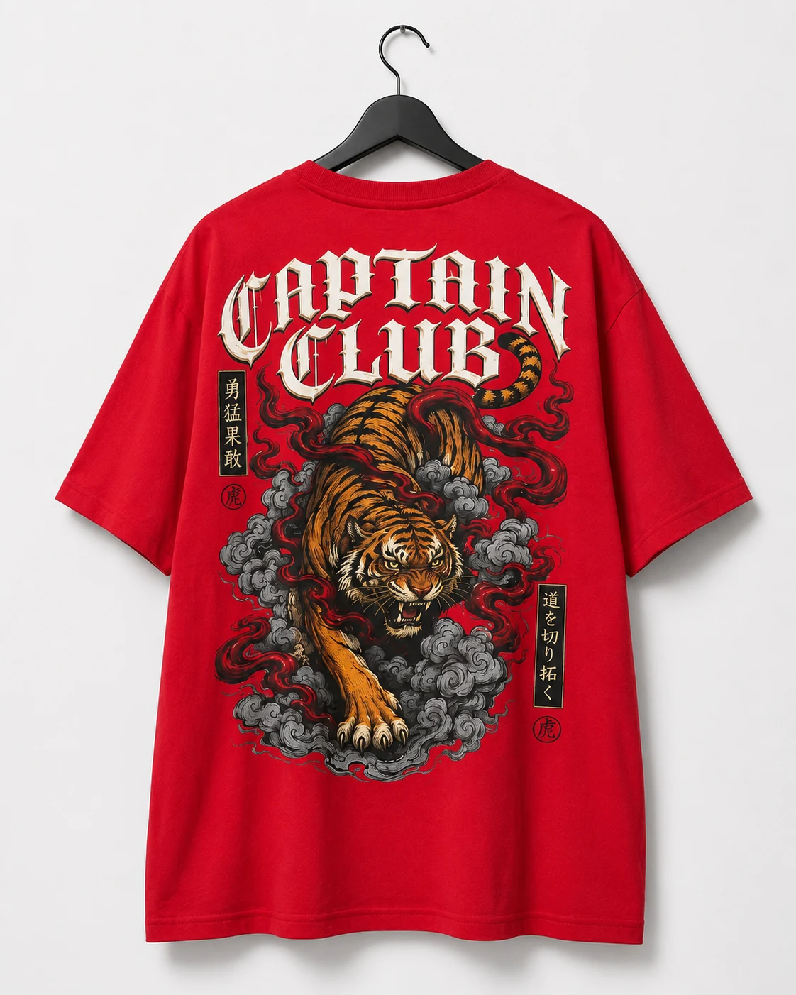 Tiger Crest Tee - Red - Image 2