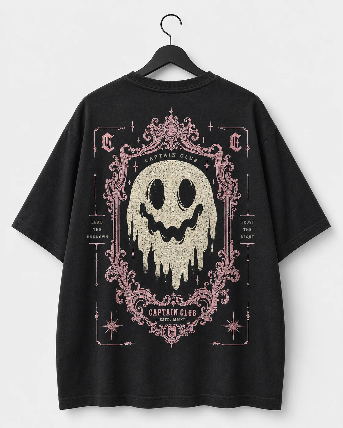Smiley Frame Tee - Black - Image 2