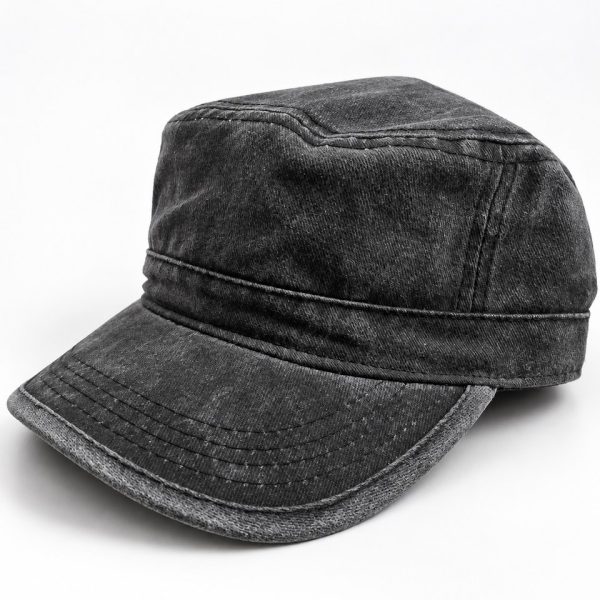Captain Plain Vintage Cadet Cap - Washed Black