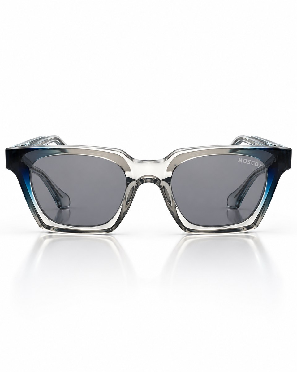Crystal Blue Angular Sunglasses